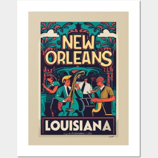A Vintage Travel Art of New Orleans - Louisiana - US Posters and Art